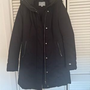 Soia & Kyo Black Hooded Puffer Coat